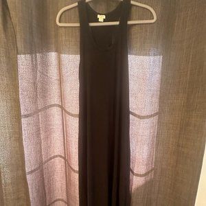 J Crew XS black maxi dress